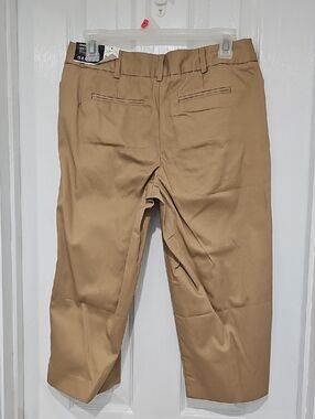 George Cropped Khaki Ankle Pants
